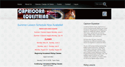 Desktop Screenshot of capricornhorse.com
